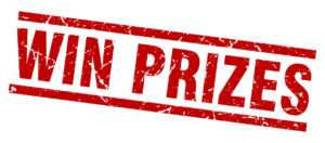 Win Prizes Grunge Stamp