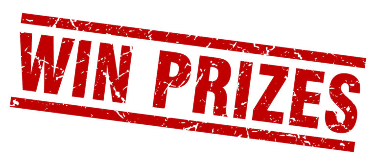 Win Prizes Grunge Stamp